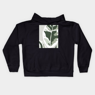 Abstract Rubber Plant Kids Hoodie